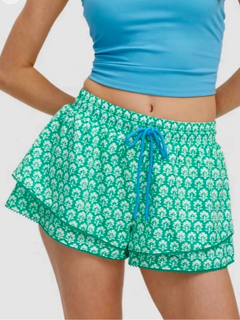 NWT- Roller Rabbit x Target- Stamped Floral Poplin Shorts- Women’s Medium